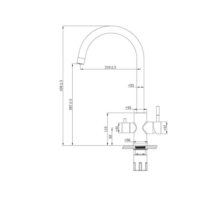 Смеситель Ukinox UM2194 - 26