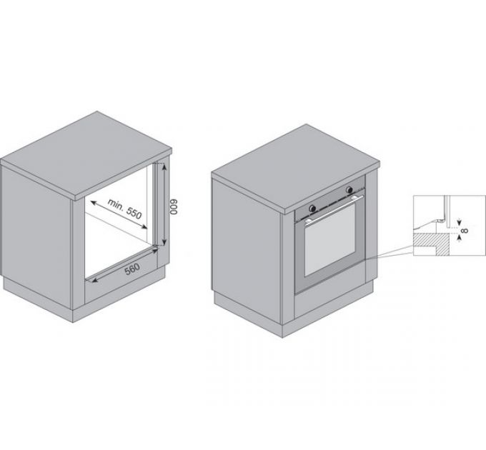 Духовой шкаф KRONA INFINITUM max 60 BL/BL