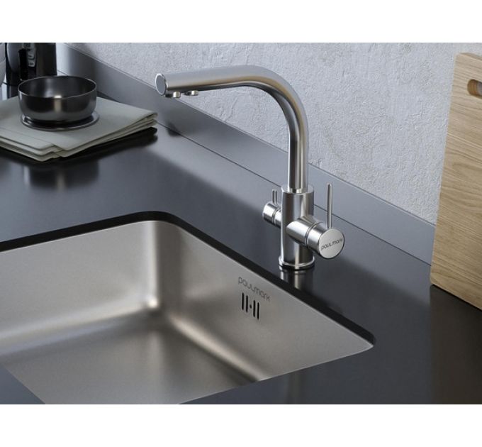 Смеситель Paulmark Essen Es213011-BS (NI), брашированная сталь (никель)