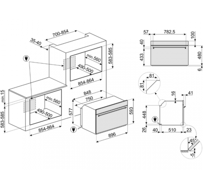 Духовой шкаф SMEG SFP9302TX