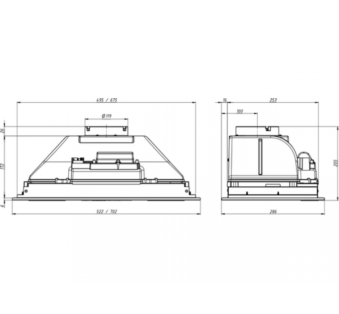 Вытяжка Elikor BREEZE 52Н-450-П3Д нерж