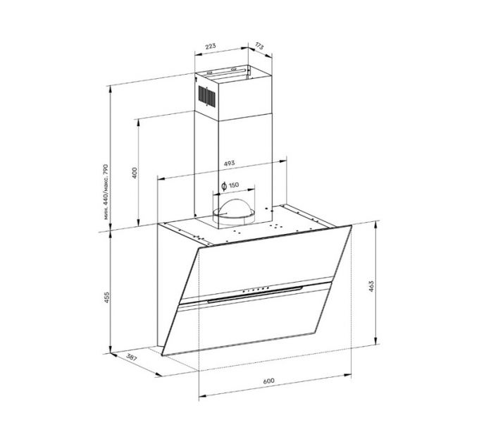 Вытяжка Kuppersberg F 663 B