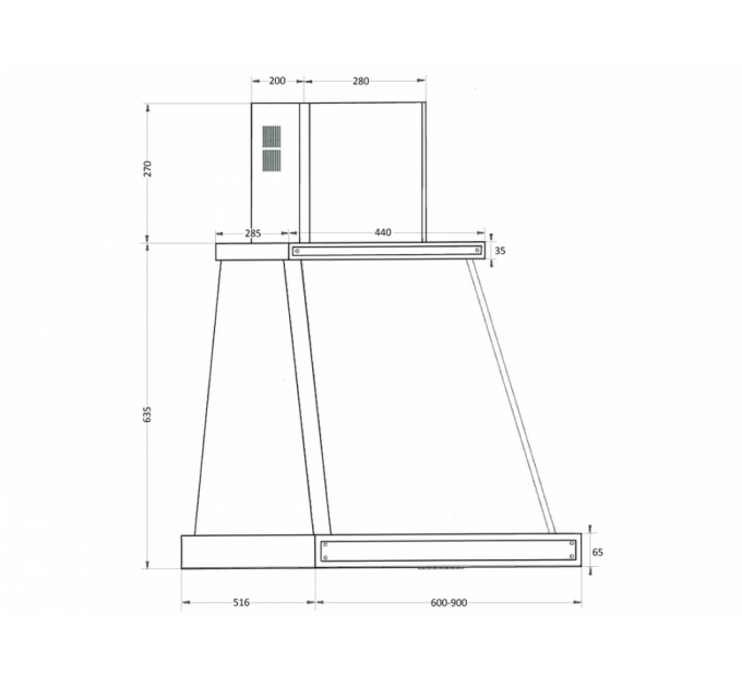 Вытяжка Kuppersberg T 669 W Silver
