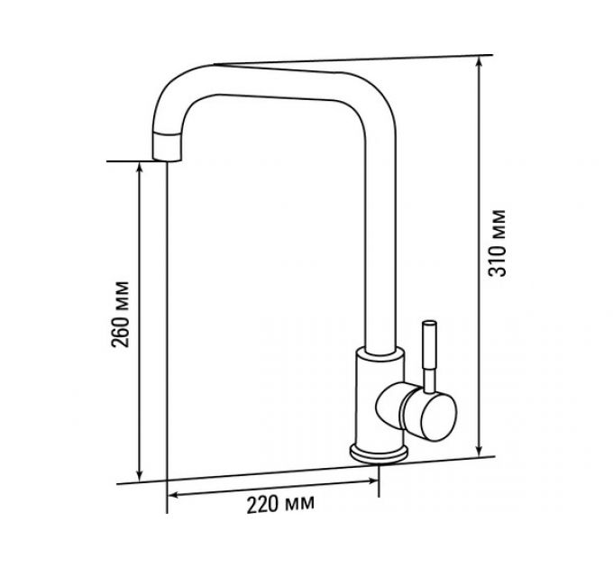 Смеситель КВАРЦ Urban белый GE 03