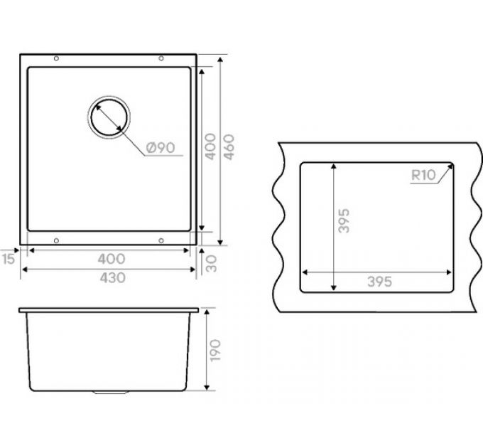 Мойка Kuchenstern UNDER 50 жасмин
