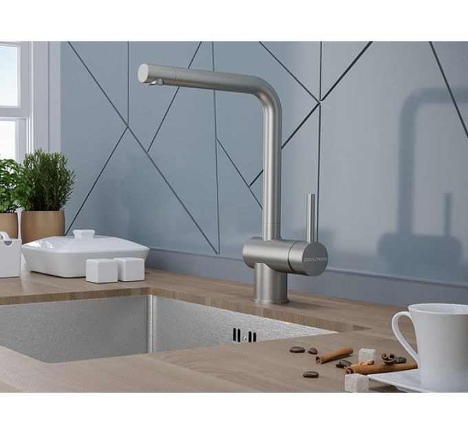 Смеситель Paulmark Spring Sp212067-BS (SS), брашированная сталь