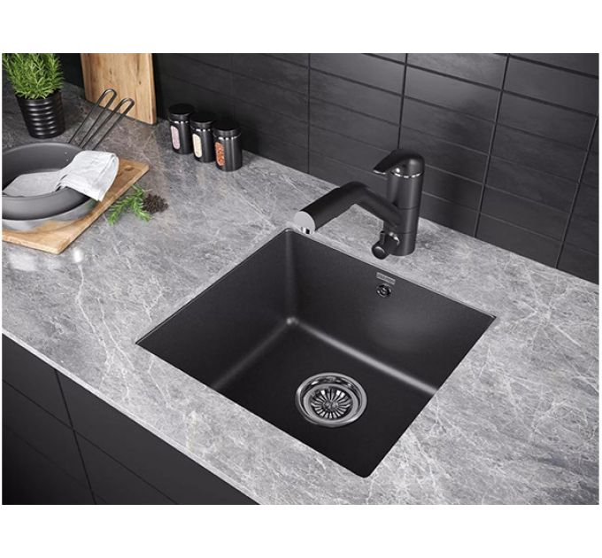 Мойка Paulmark Gera 50 PM104546-BL, черный гранит