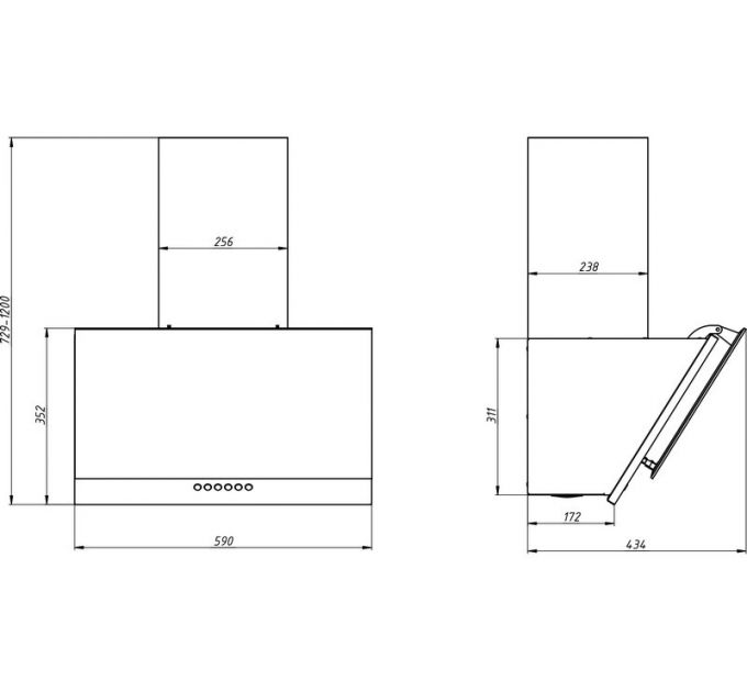 Вытяжка Elikor Рубин Stone S4 60П-700-Э4Д топ.молоко/sanded sahara 440