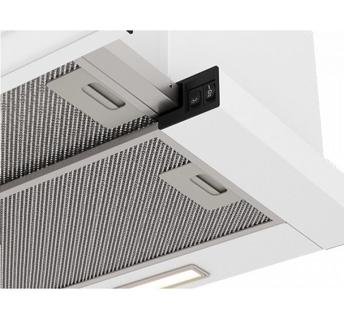 Вытяжка Elikor Slide Glass 50П-1000 белый/белый