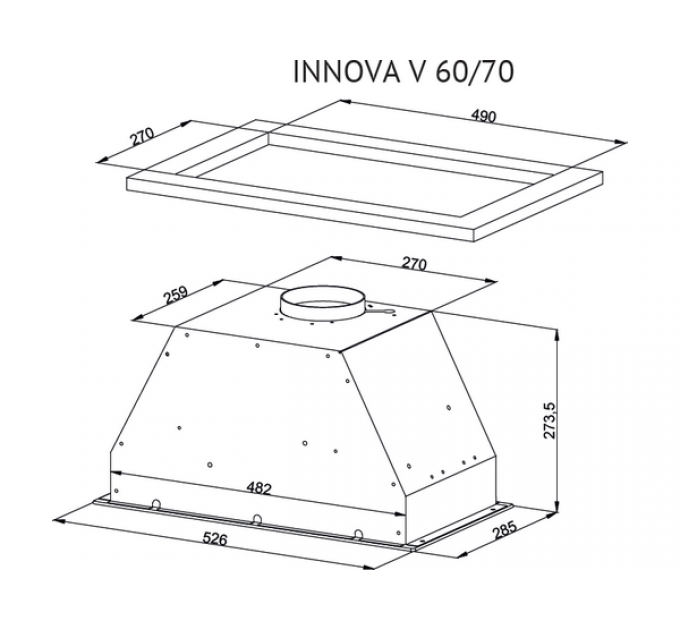Вытяжка Kuppersberg INNOVA V 60 White