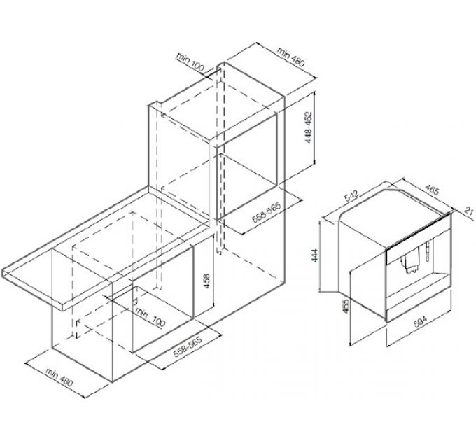Кофемашина Graude KV 45.0 S встраиваемая