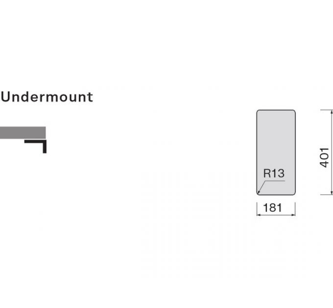 Мойка Falmec Como 18 (подстольный монтаж)