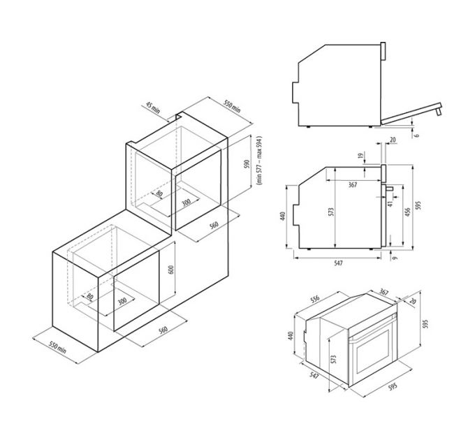 Духовой шкаф KRONA ROMANA 60 BL