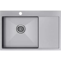 Мойка Paulmark Kroner 78F PM217851-BSL, брашированная нерж. сталь