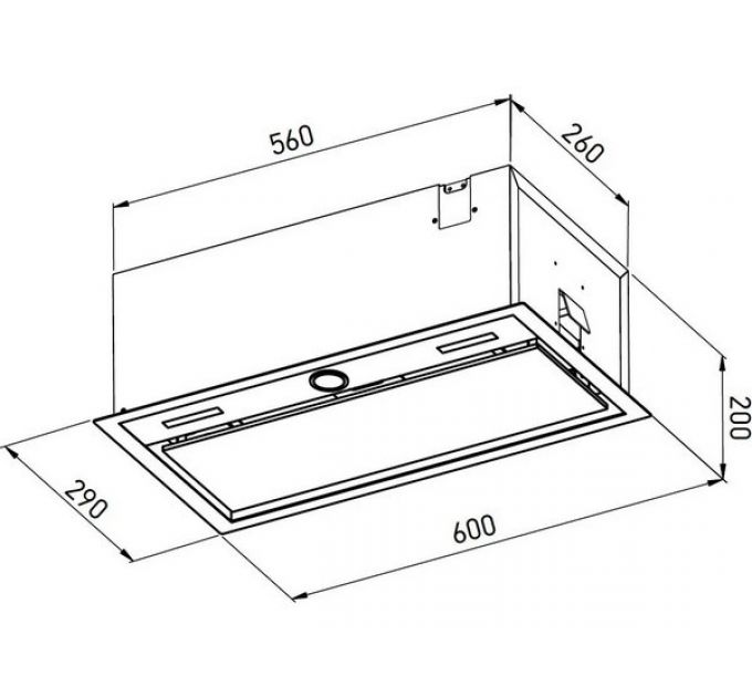 Вытяжка MEFERI INBOX60BK PUSH COMFORT PLUS