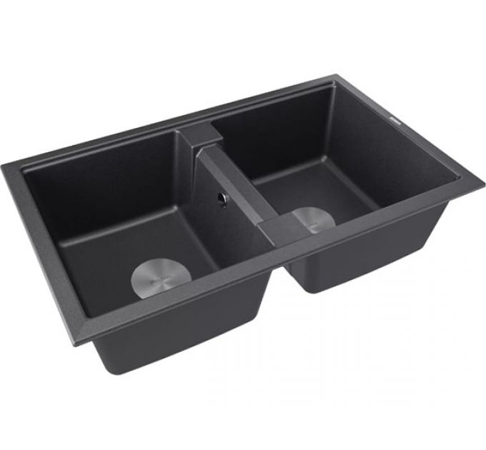 Мойка Paulmark Tandem 80/2 PM238150-BL, черный гранит