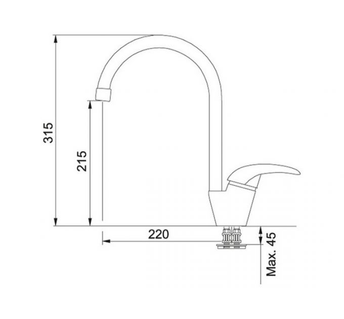 Смеситель Franke Platino, хром (115.0029.586)