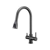 Смеситель Paulmark Lange La214212-GM, вороненая сталь