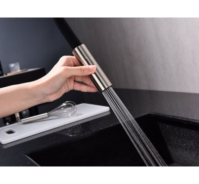 Смеситель Paulmark Tornado To213402-BS (NI), брашированная сталь (никель)