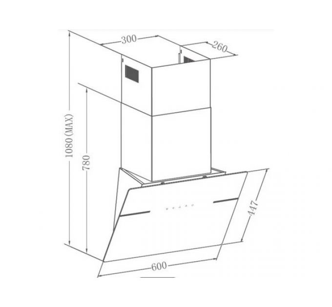Вытяжка MEFERI AIRBOX60BK ULTRA
