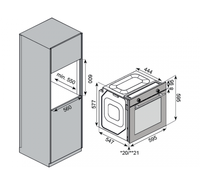 Духовой шкаф Kuppersberg HF 603 W