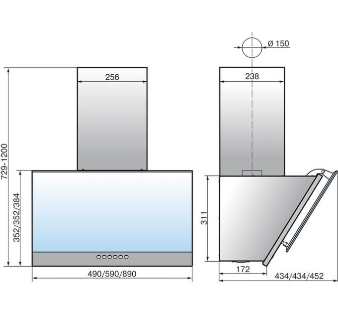 Вытяжка Elikor Рубин S4 90П-700-Э4Д перламутр/белый