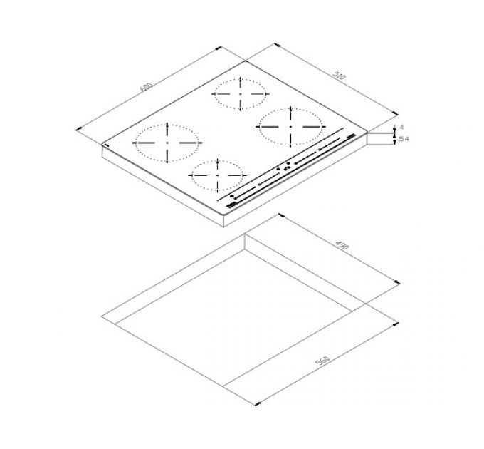 Варочная панель Teka IZC 64010 MSS BLACK (112520015) индукционная