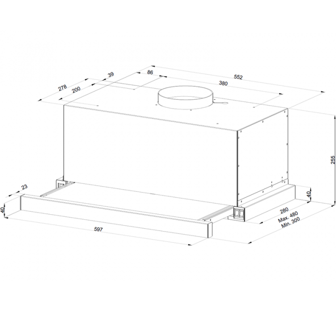 Вытяжка Kuppersberg SLIMTURBO 60 GW