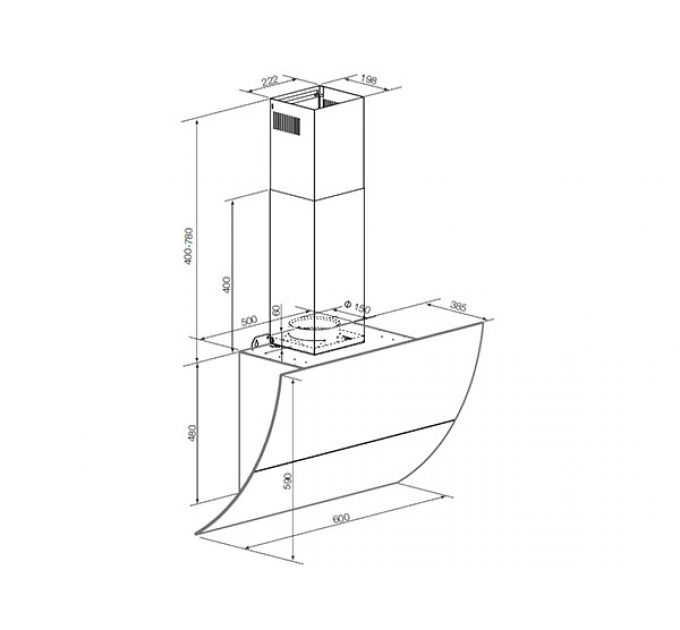 Вытяжка GRAUDE DH 60.3 GE