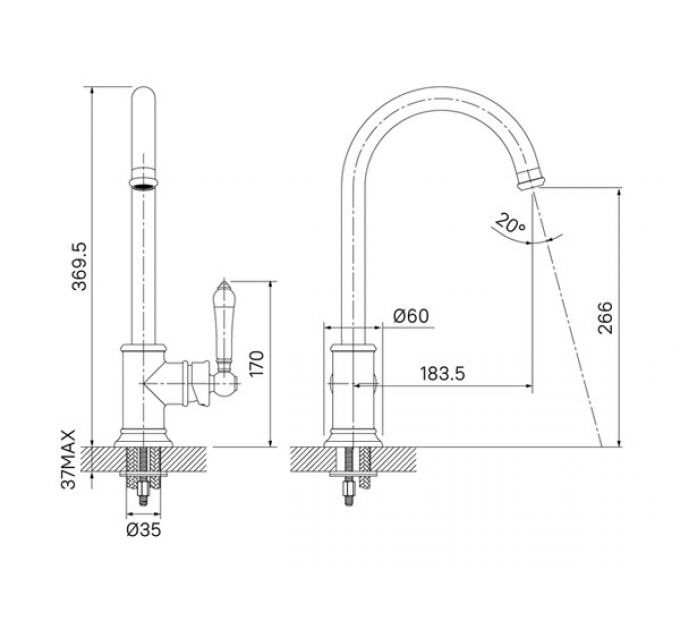 Смеситель IDDIS Oxford, OXFSBJ0i05