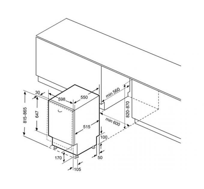 Посудомоечная машина KRONA AMMER 60 BI K