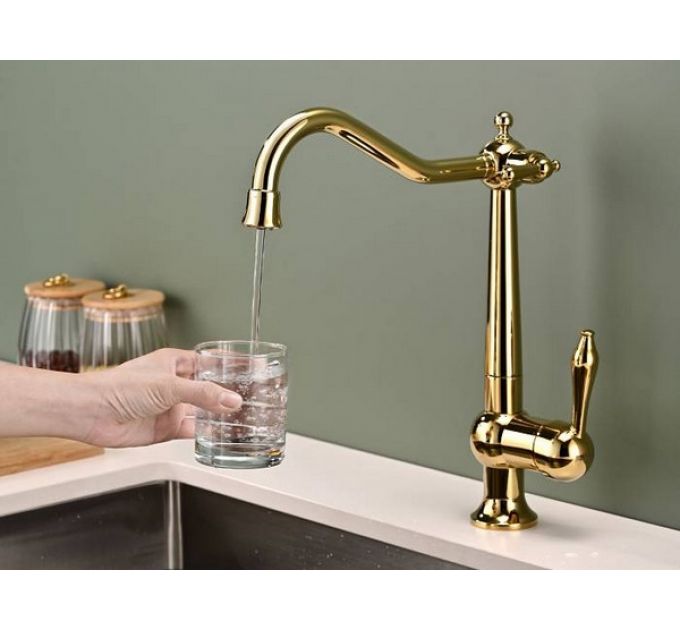 Смеситель Paulmark Retro Re213226-G, золото