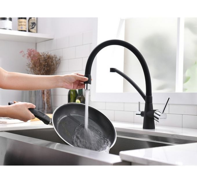 Смеситель Paulmark Siegen Si213111-401, антрацит/хром