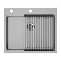 Мойка Paulmark Kroner-pro 59 PM705951-BS, брашированная нерж. сталь