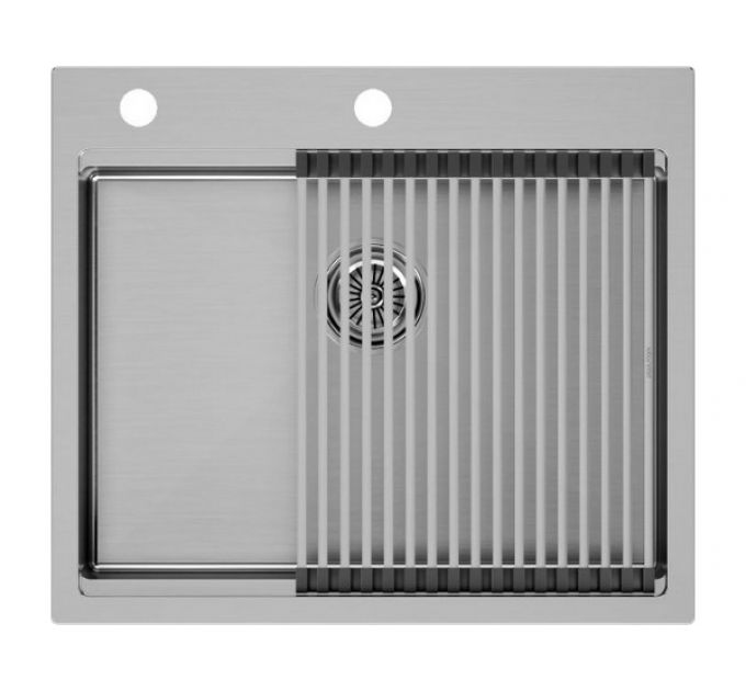 Мойка Paulmark Kroner-pro 59 PM705951-BS, брашированная нерж. сталь