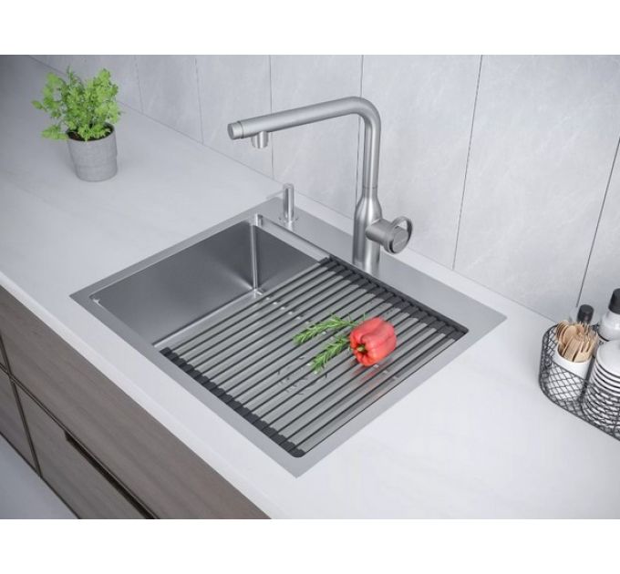 Мойка Paulmark Kroner-pro 59 PM705951-BS, брашированная нерж. сталь