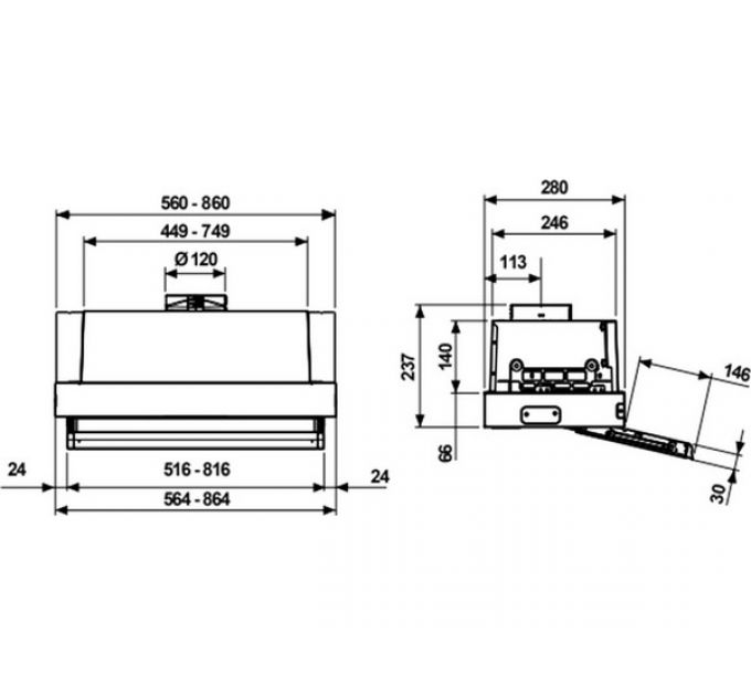 Вытяжка De Dietrich DHT3622X