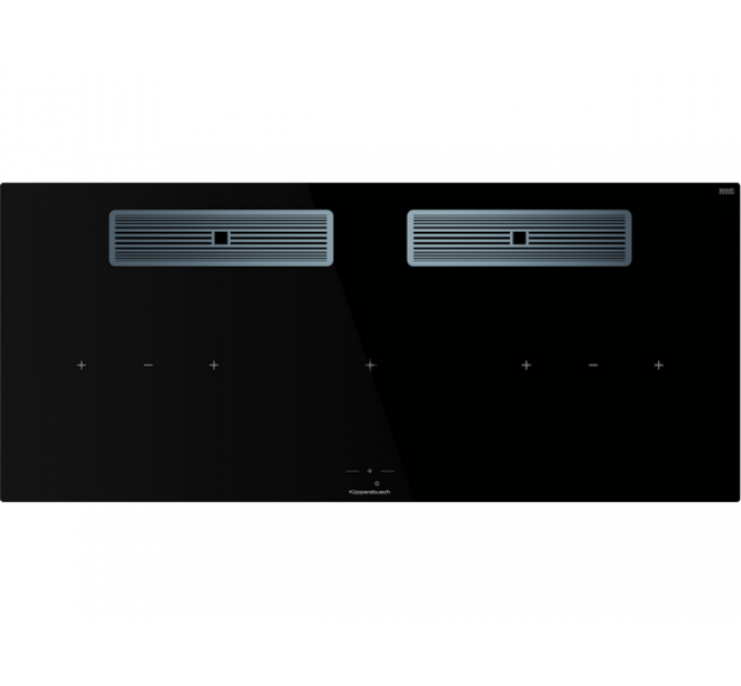 Варочная панель Kuppersbusch KMI 12850.0 SR-E Stainless steel индукционная с вытяжкой