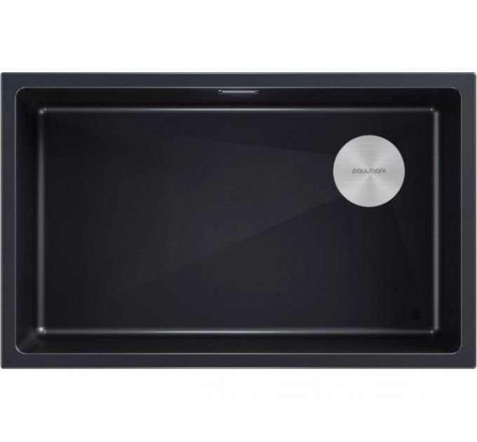 Мойка Paulmark Lumi 74uni-skew LU74SK-BLM, черный