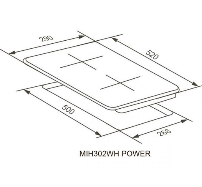 Варочная панель MEFERI MIH302WH POWER индукционная