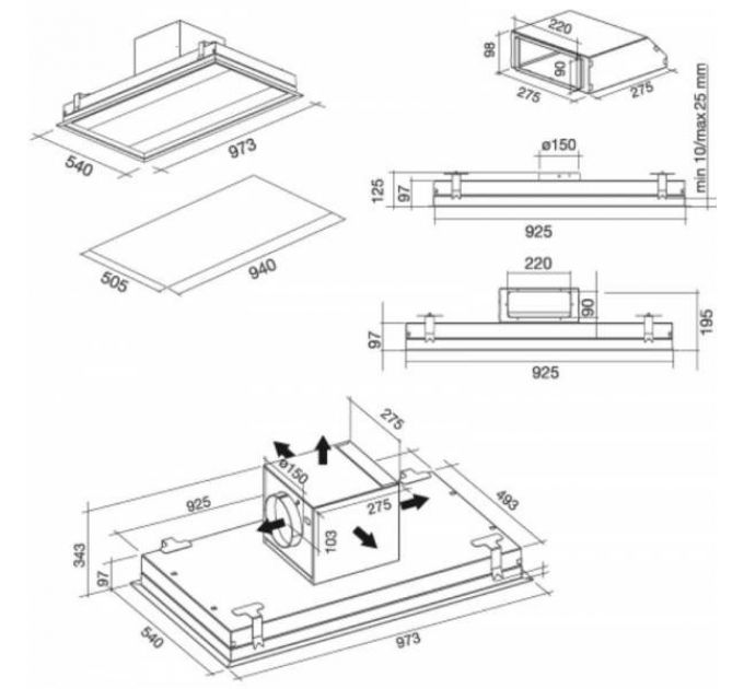Вытяжка Falmec NUVOLA IS WHITE 90