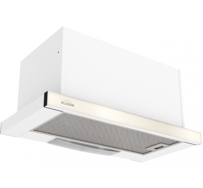 Вытяжка Elikor Интегра GLASS 60П-650-В2Л белый/стекло бежевый