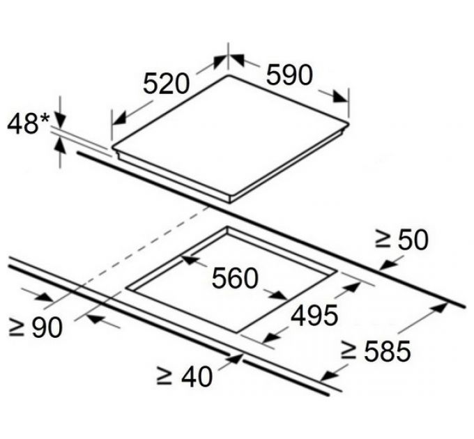 Варочная панель MAUNFELD CVCE594BDBK электрическая