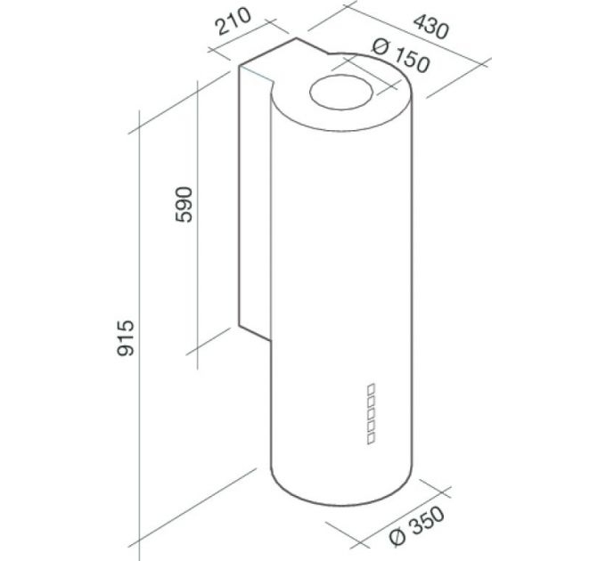Вытяжка Falmec POLAR WHITE 35