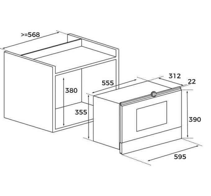 СВЧ-печь Teka MWR 22 BI AB (40586300)