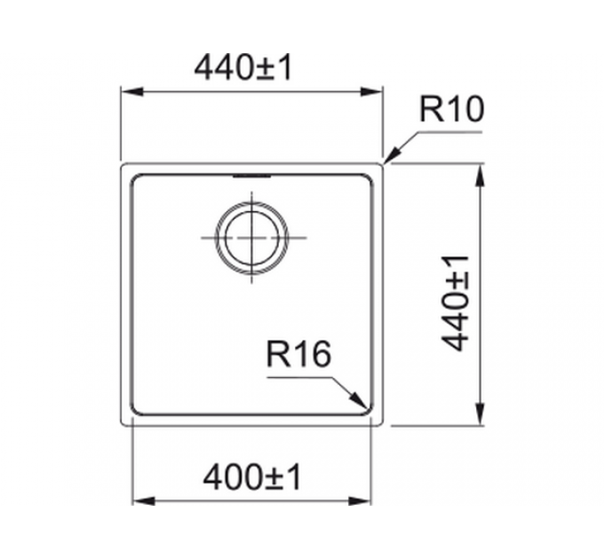 Мойка Franke FEX 210-40, стоп-вент. (127.0688.781)