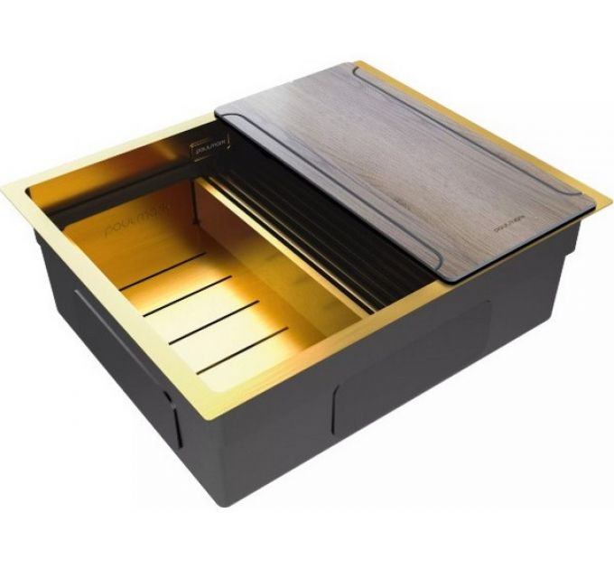 Мойка Paulmark Next-multi sink 54 uni PM785445-BG, брашированное золото