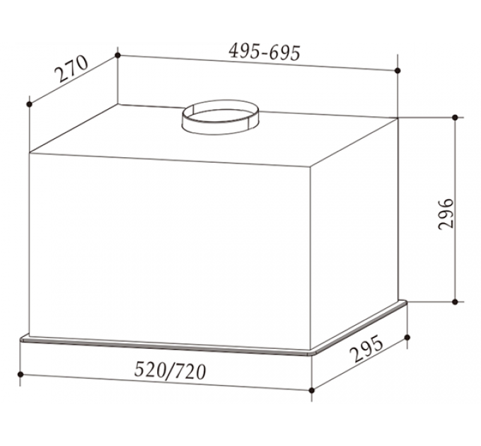 Вытяжка EXITEQ EX-1286 black