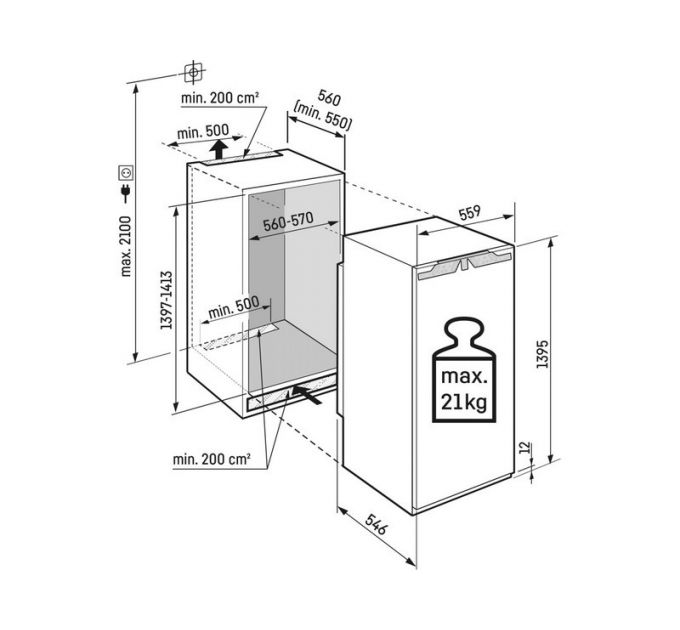 Морозильная камера Liebherr SIFNdi 4556-22 001 Prime NoFrost встраиваемая
