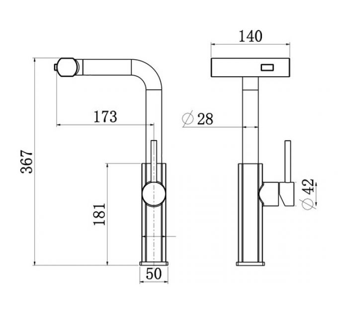 Смеситель Longran Techno LM2186 GunGrey